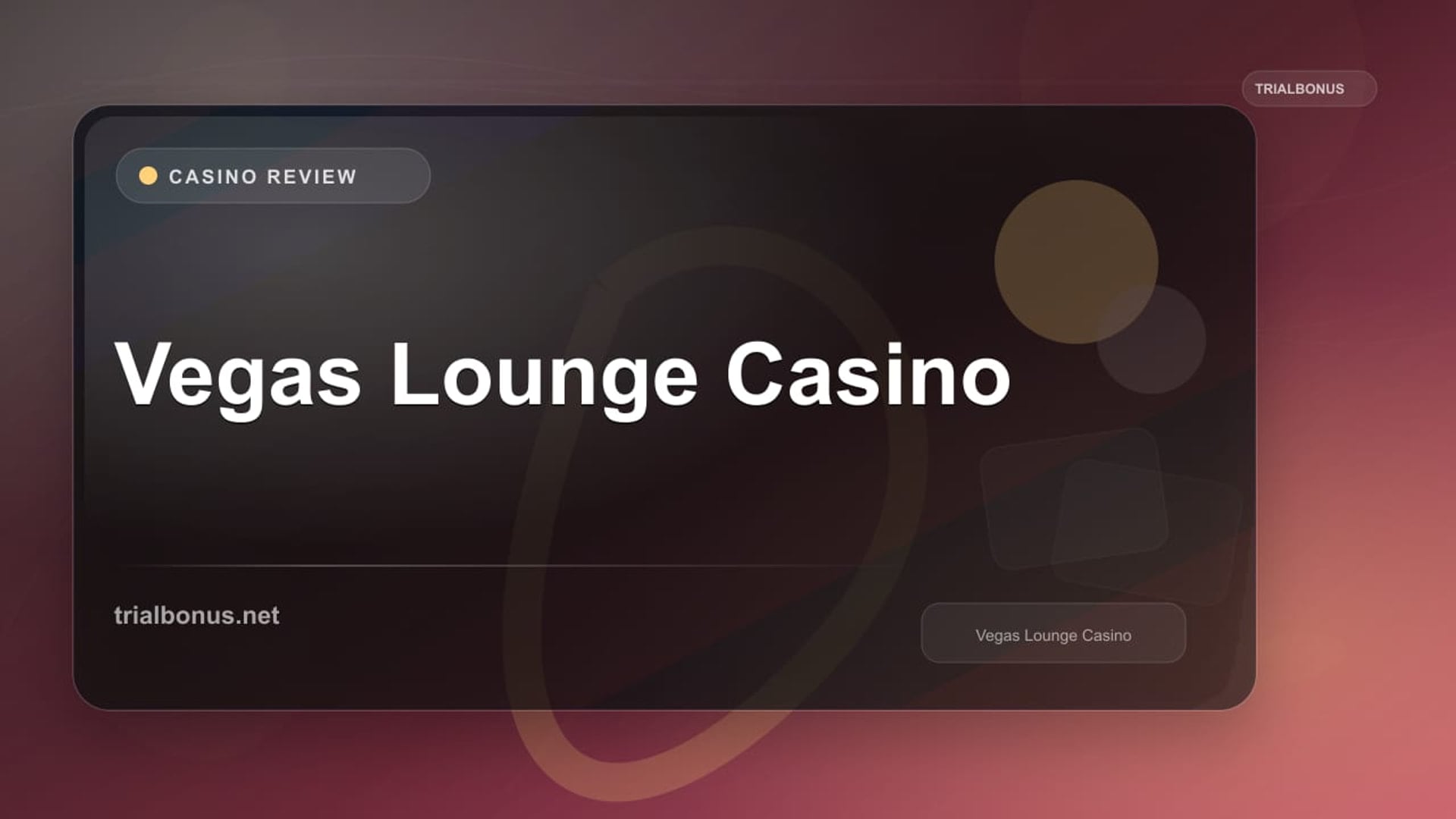 Vegas Lounge Casino review