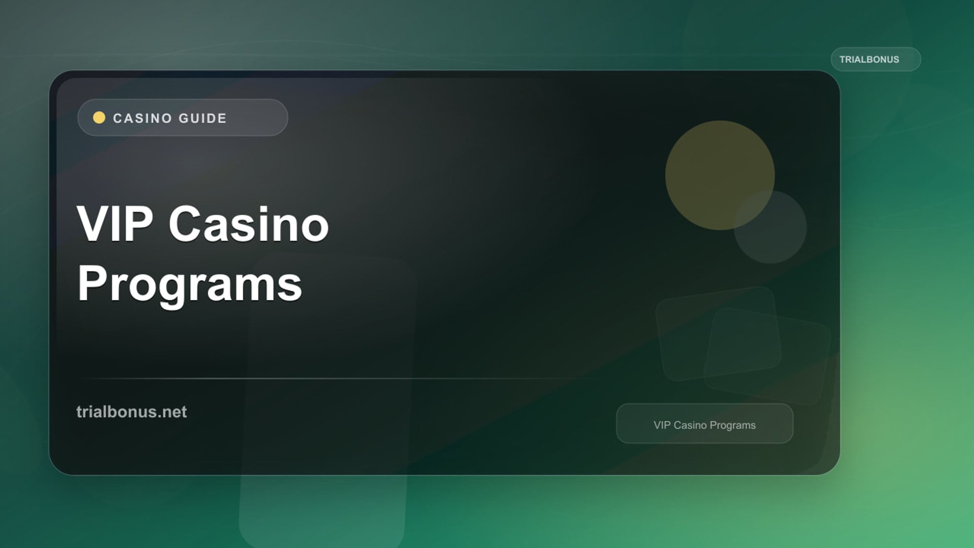 VIP Casino Programs Guide review
