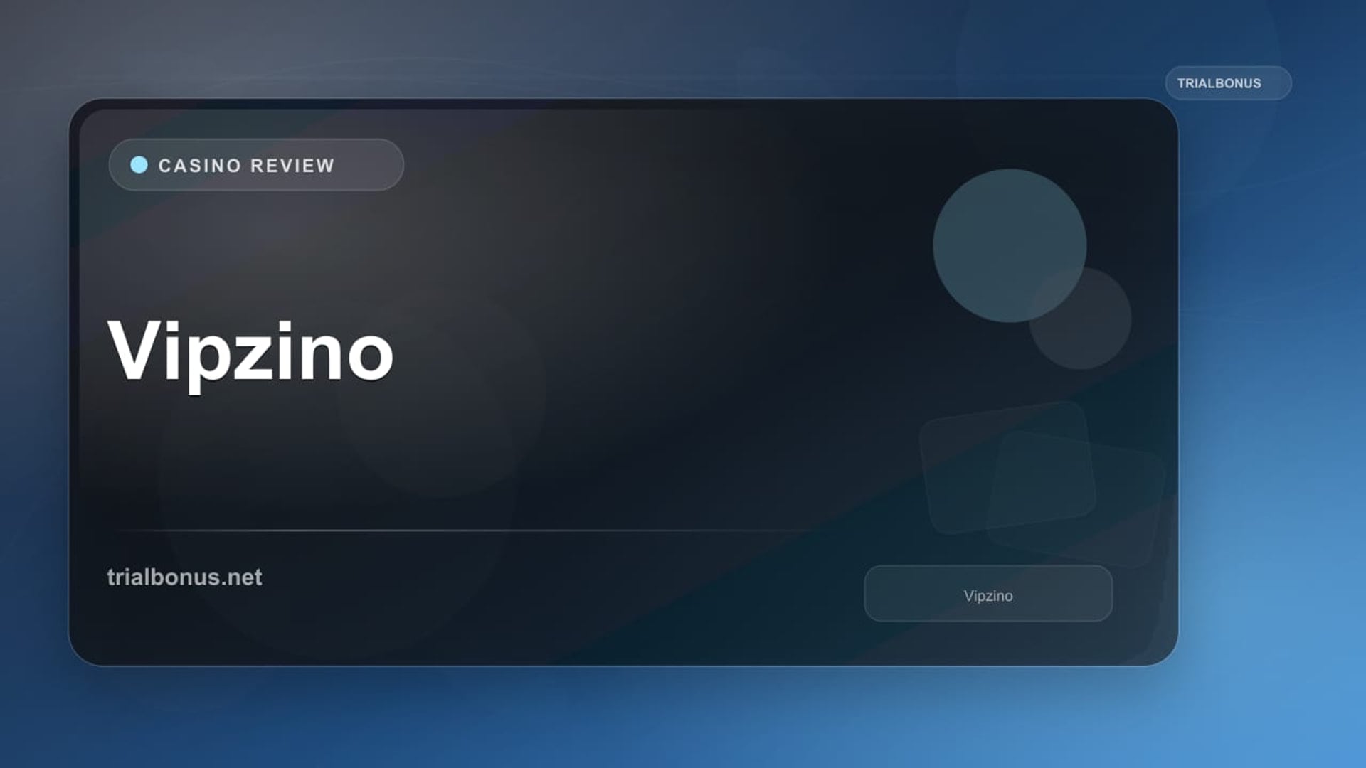 Vipzino Casino: Terms, Promotions and Account Checks review