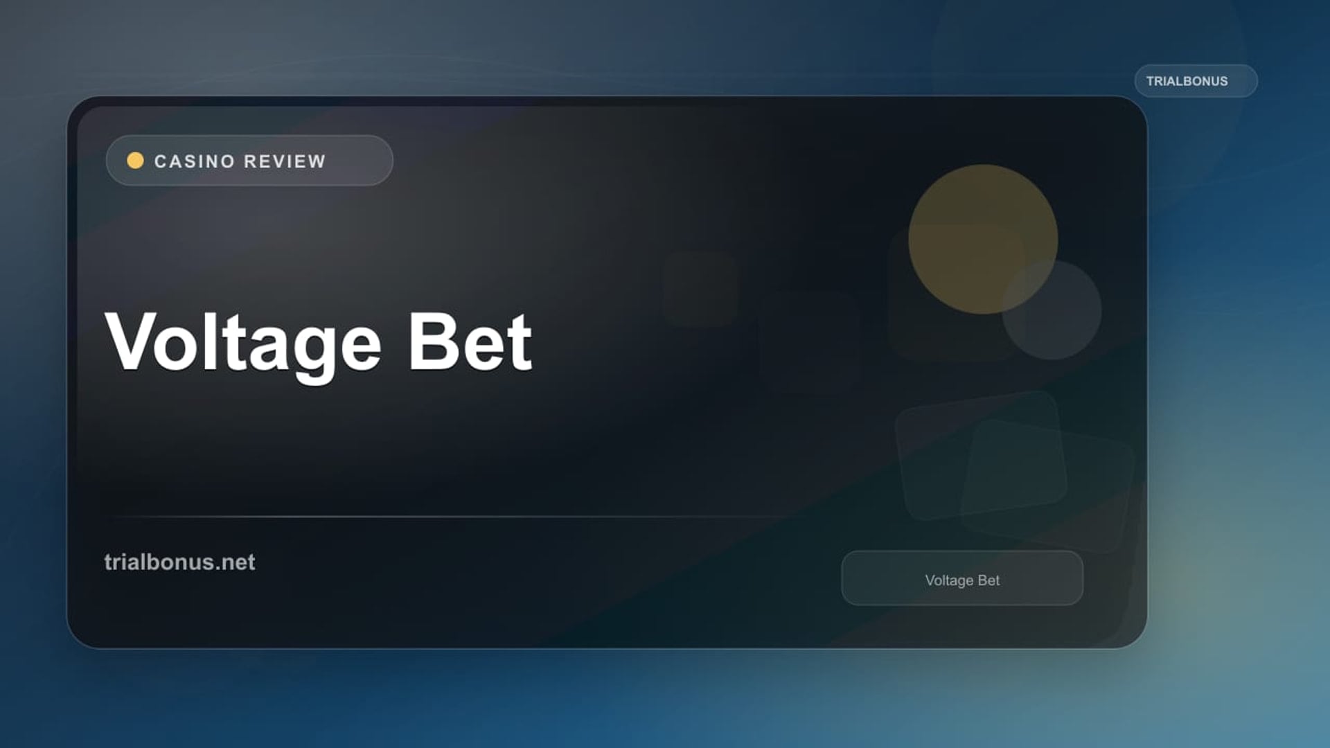 Voltage Bet review