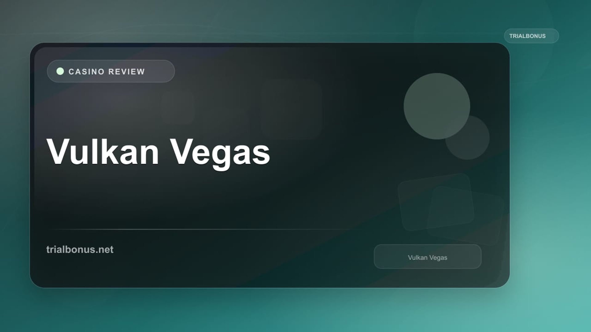 Vulkan Vegas review