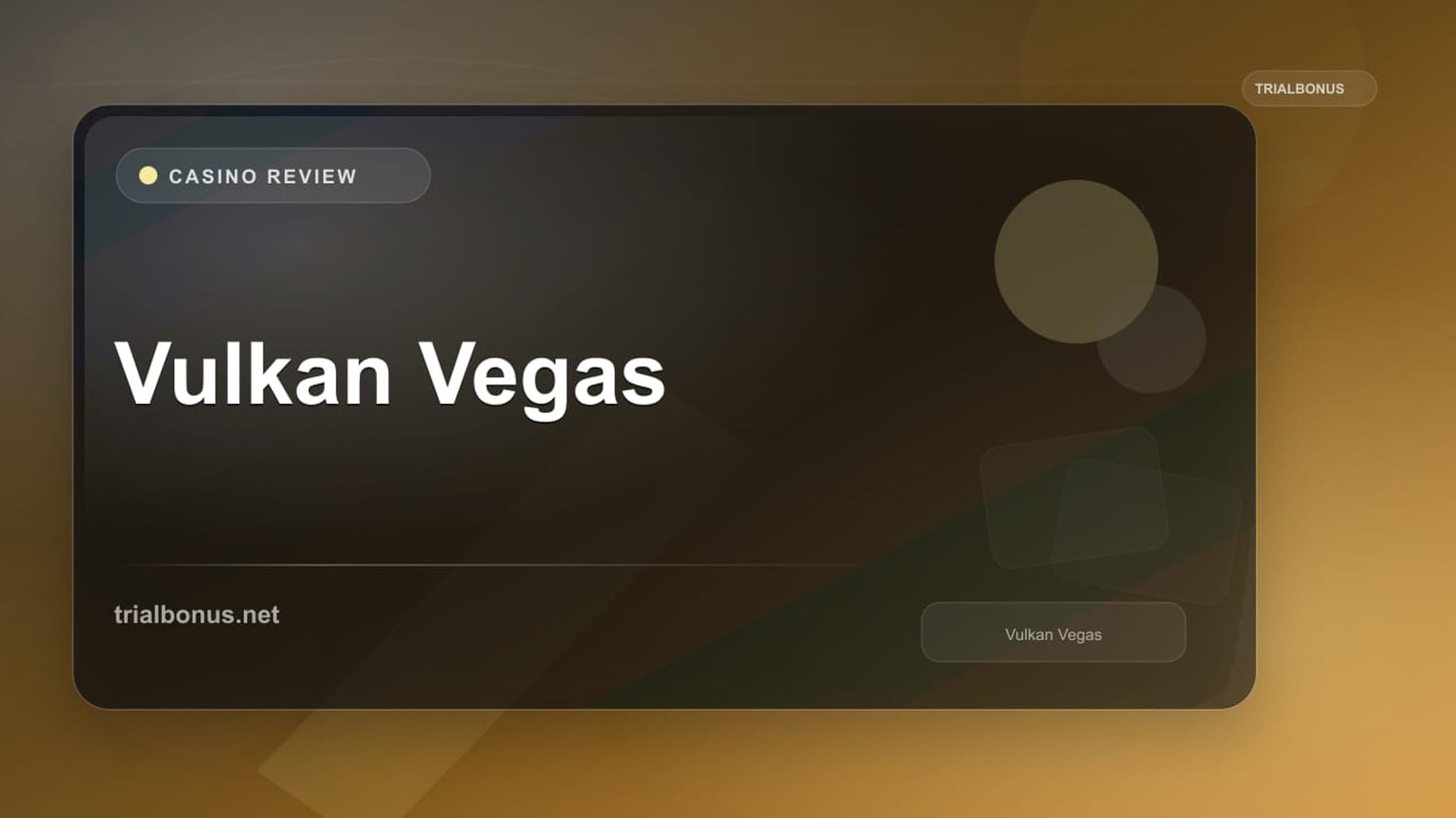 Vulkan Vegas review