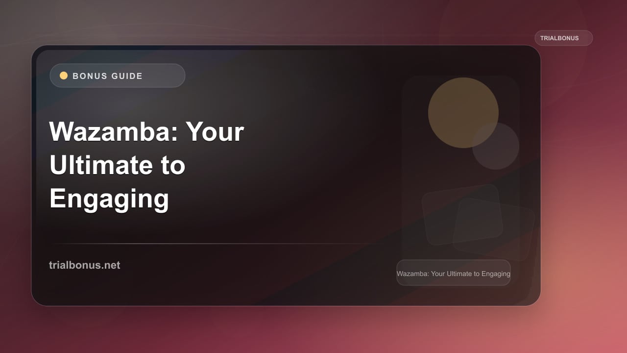 Wazamba: Your Ultimate Guide to an Engaging Online Casino Bonus review