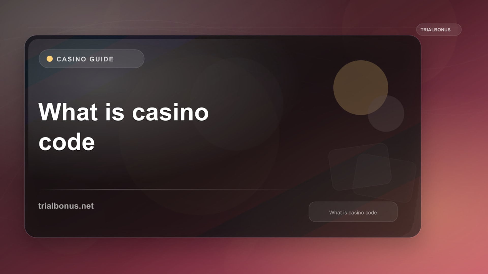 What Is a Casino Bonus Code? UK Terms and Verification Guide review