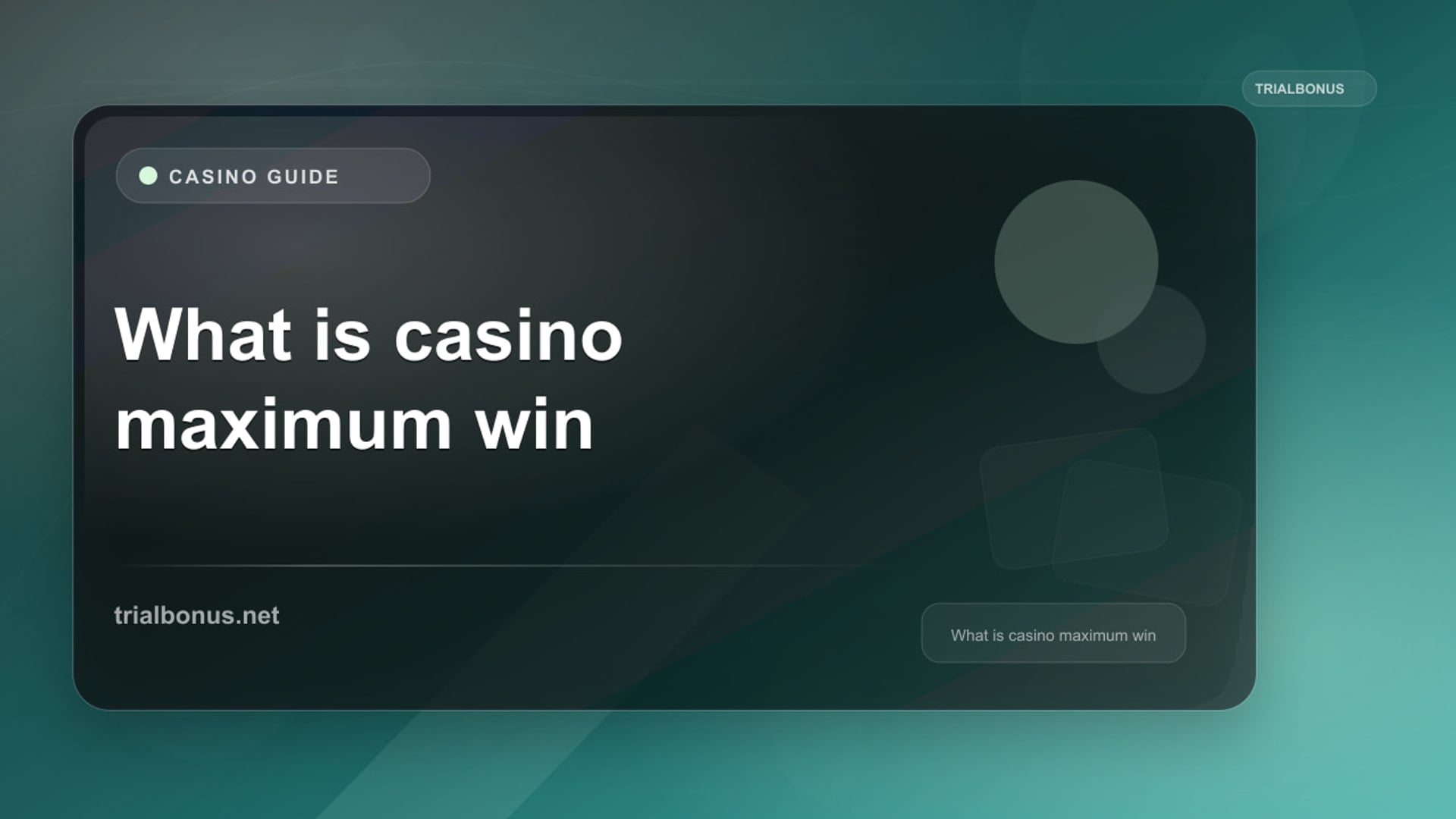 What Is a Casino Maximum Win? Cap and Rules Guide review