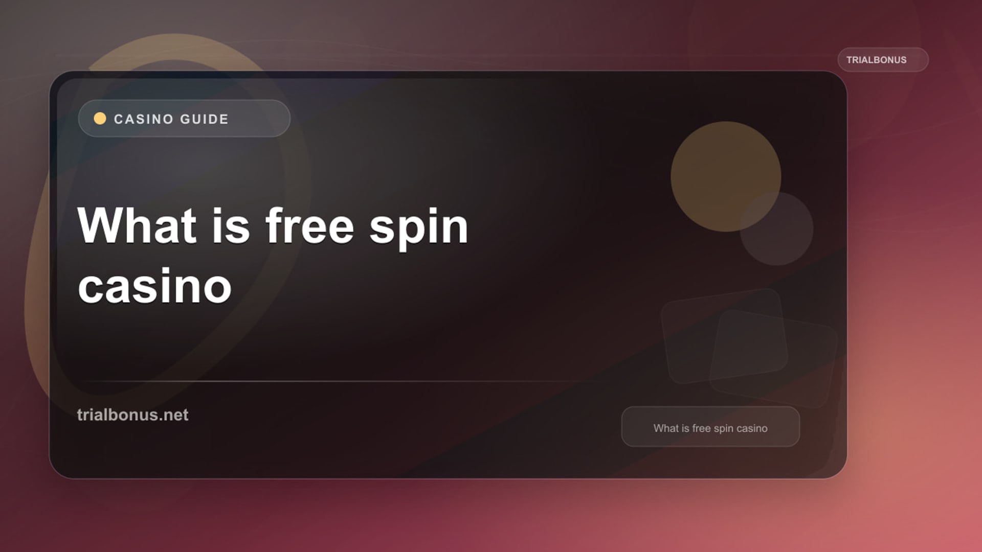 What is a free spin casino Guide review
