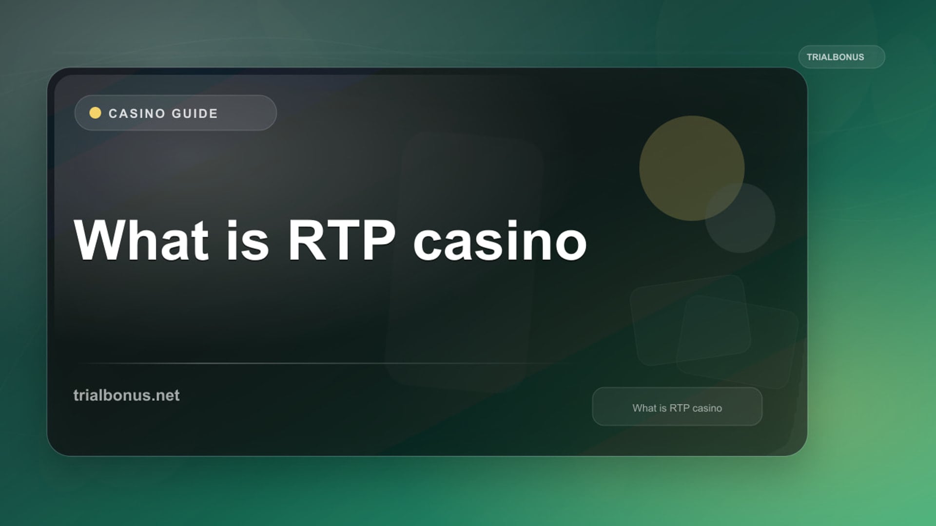 What is RTP casino Guide review