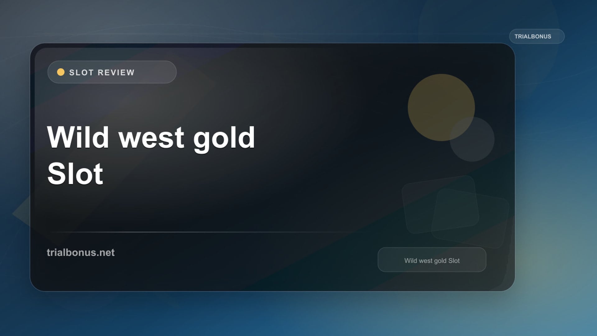 Wild west gold Slot Review review
