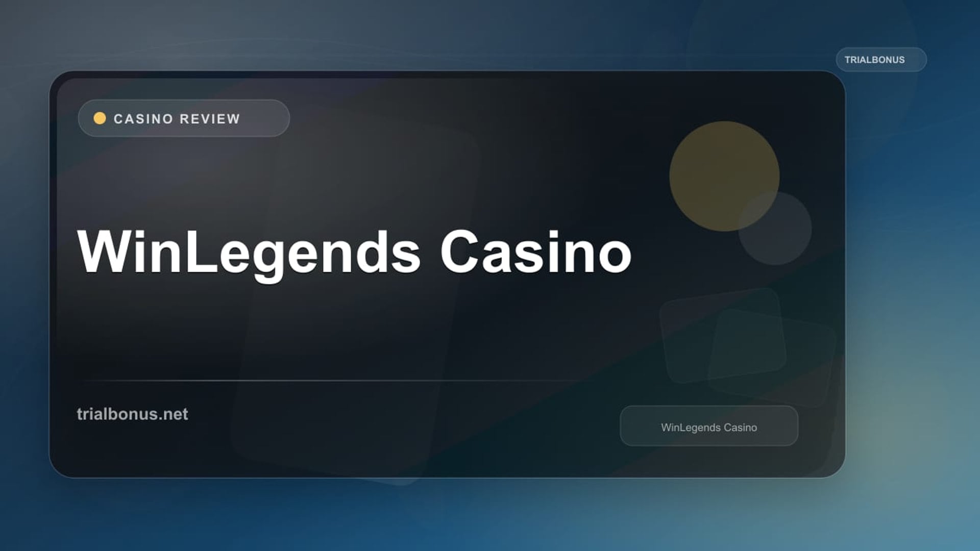 WinLegends Casino review