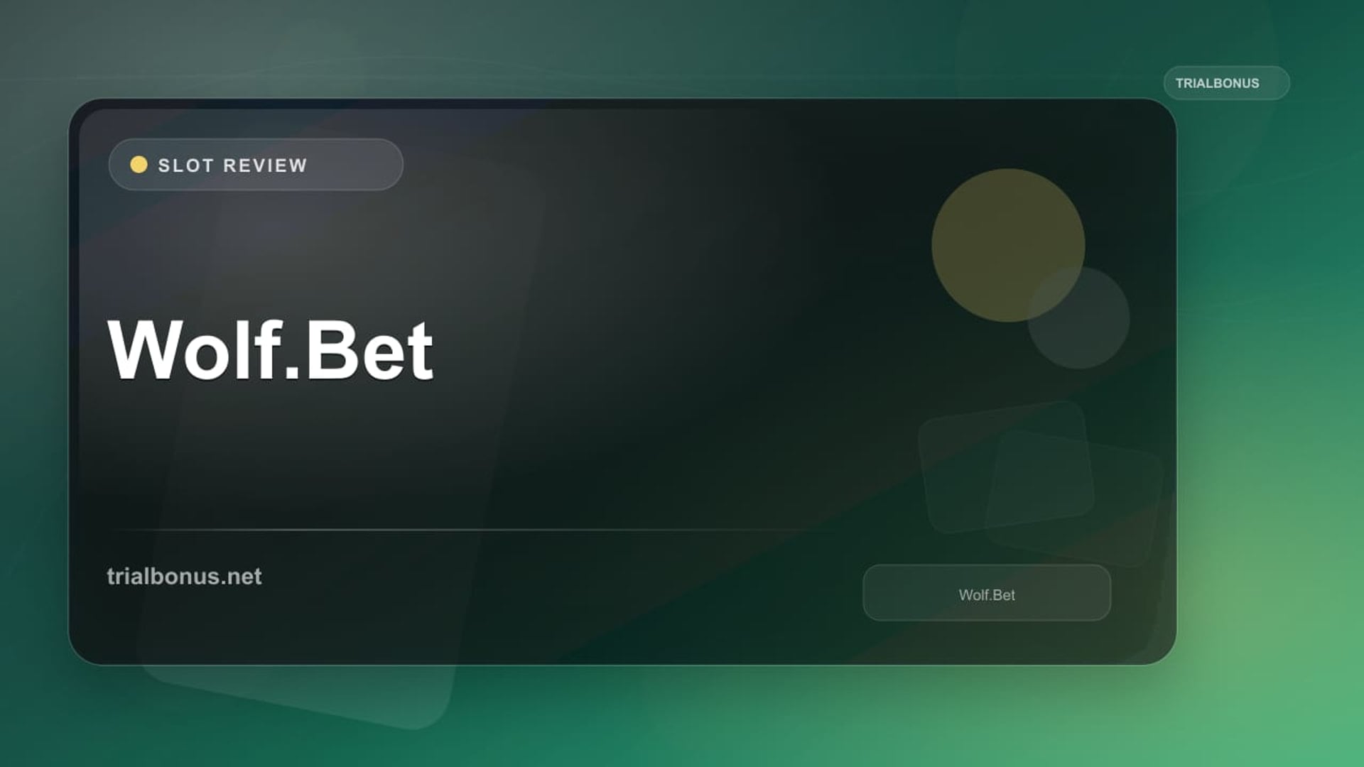 Wolf.Bet Review review