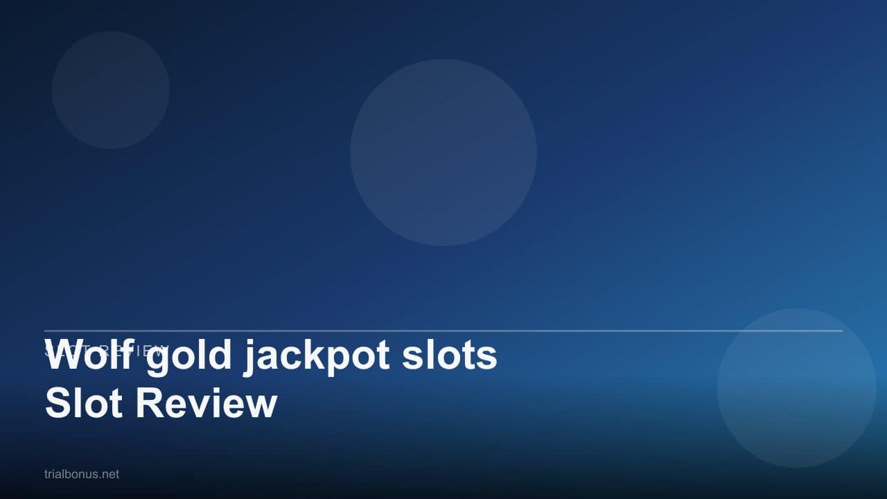 Wolf gold jackpot slots Slot Review review