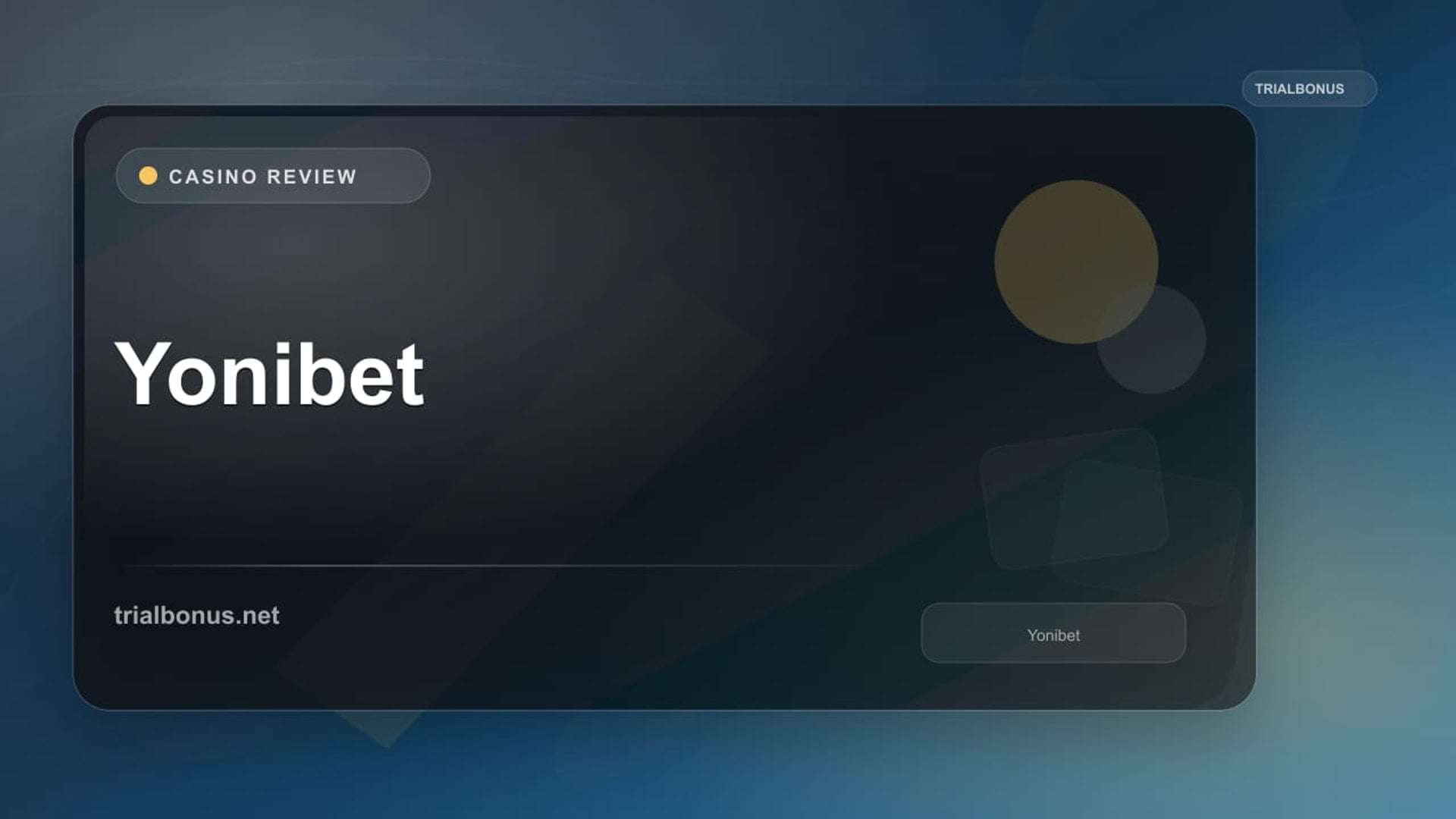 Yonibet Review review