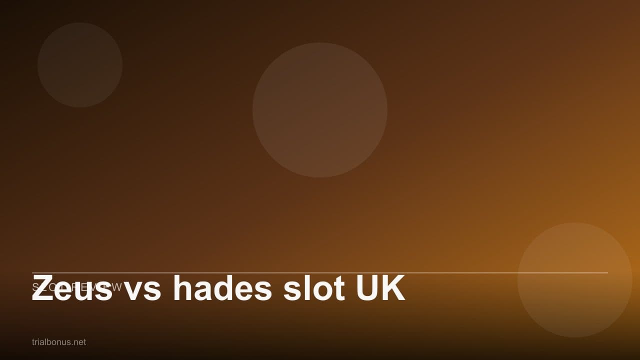 Zeus vs hades slot UK